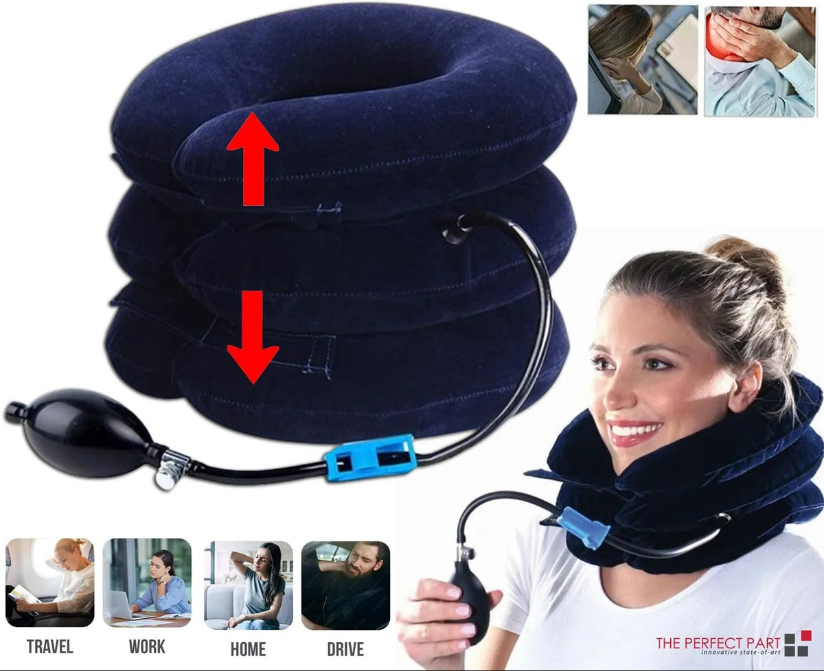 Cervical Neck Traction Device Collar Brace Support Pain Relief Stretcher Therapy