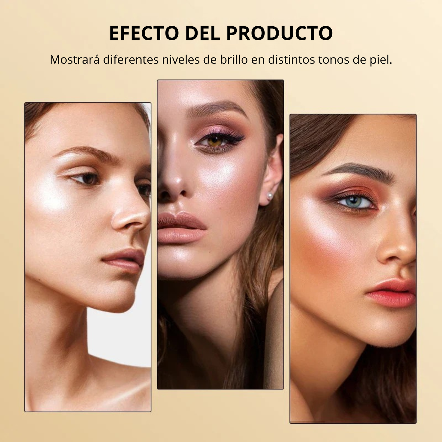 Polvo de maquillaje brillante