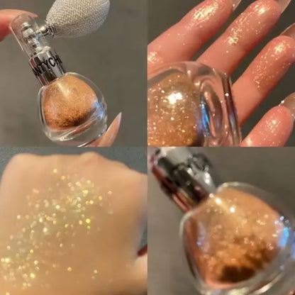 Polvo de maquillaje brillante